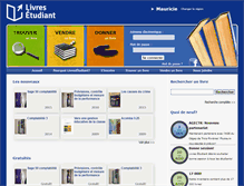 Tablet Screenshot of livresetudiant.com
